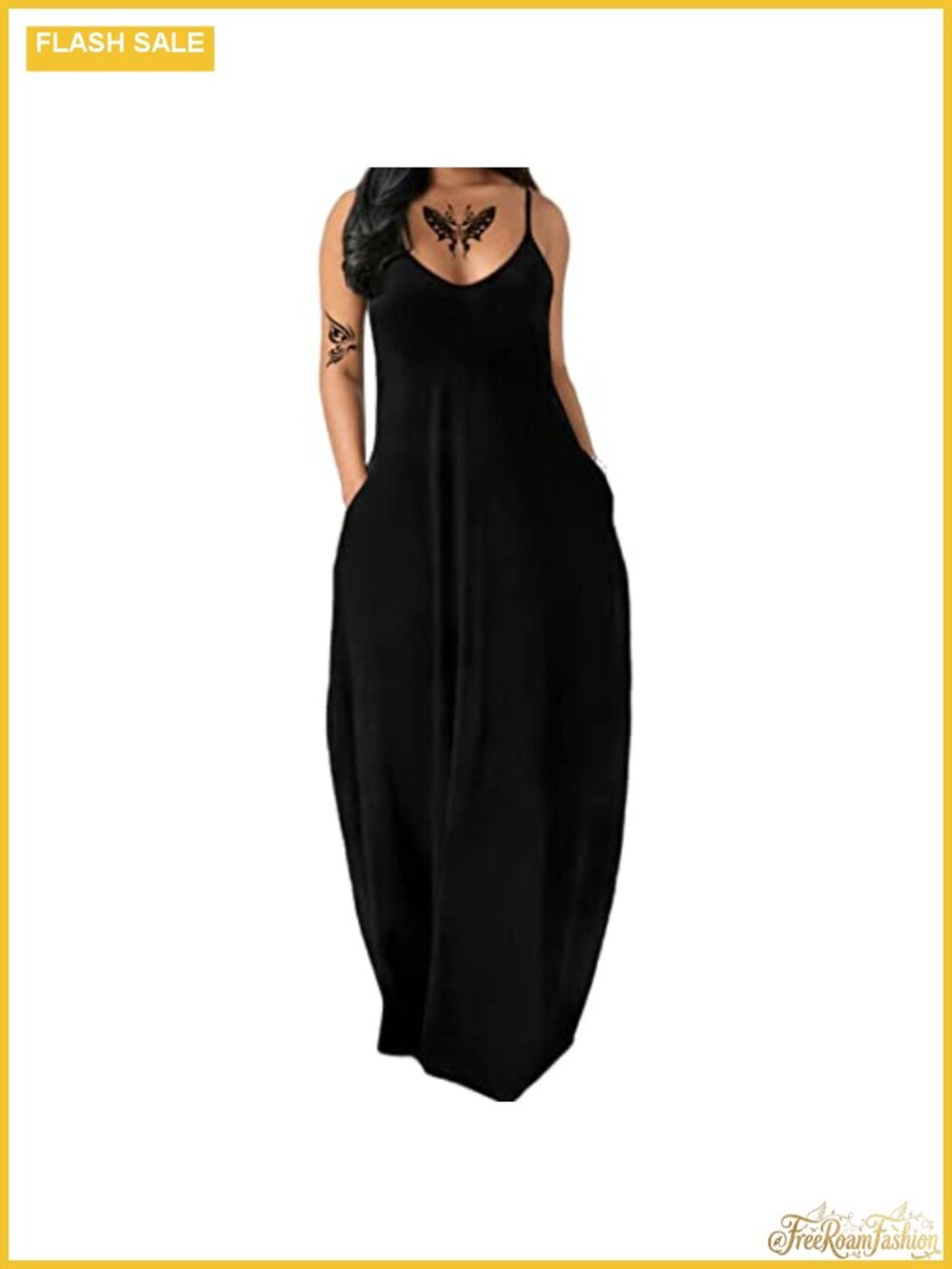Women's Summer Maxi Long Dress Boho Sleeveless Spaghetti Strap Beach Cami